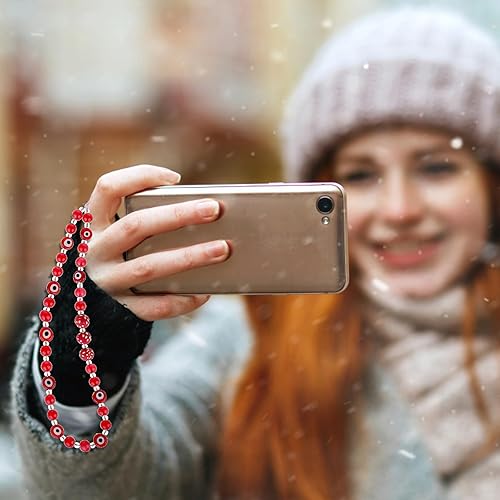 Miniatura 2 de Giantree Cordón de teléfono con cuentas para teléfono, correa de muñeca para teléfono celular, llavero para hombres y mujeres