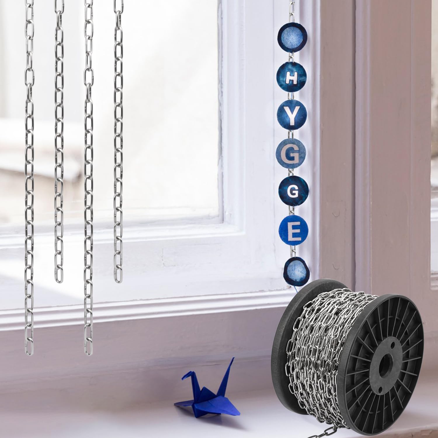 Stainless Steel Hanging Chain - 100ft Roll -6