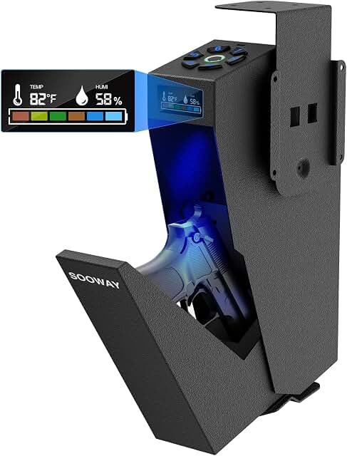 Bedside Gun Safe for Handgun Quick Access