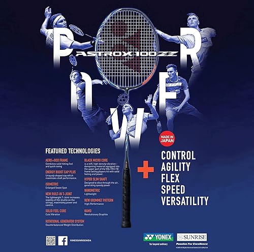 Miniatura 2 de YONEX Astrox 100ZZ - Raqueta de bádminton sin cuerdas de grafito, G4 (azul marino oscuro)