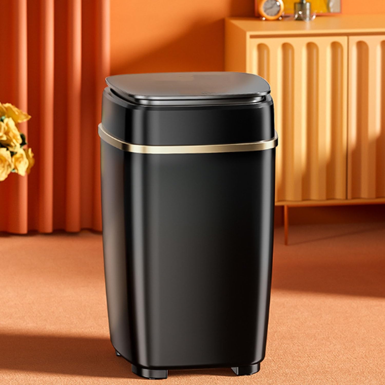 Mini Lavatrice Portatile con Lavaggio Automatico Centrifuga, Mini Lavatrice Washing Machine per Biancheria Intima, Calzini, Vestiti, Semiautomatica(Nero)