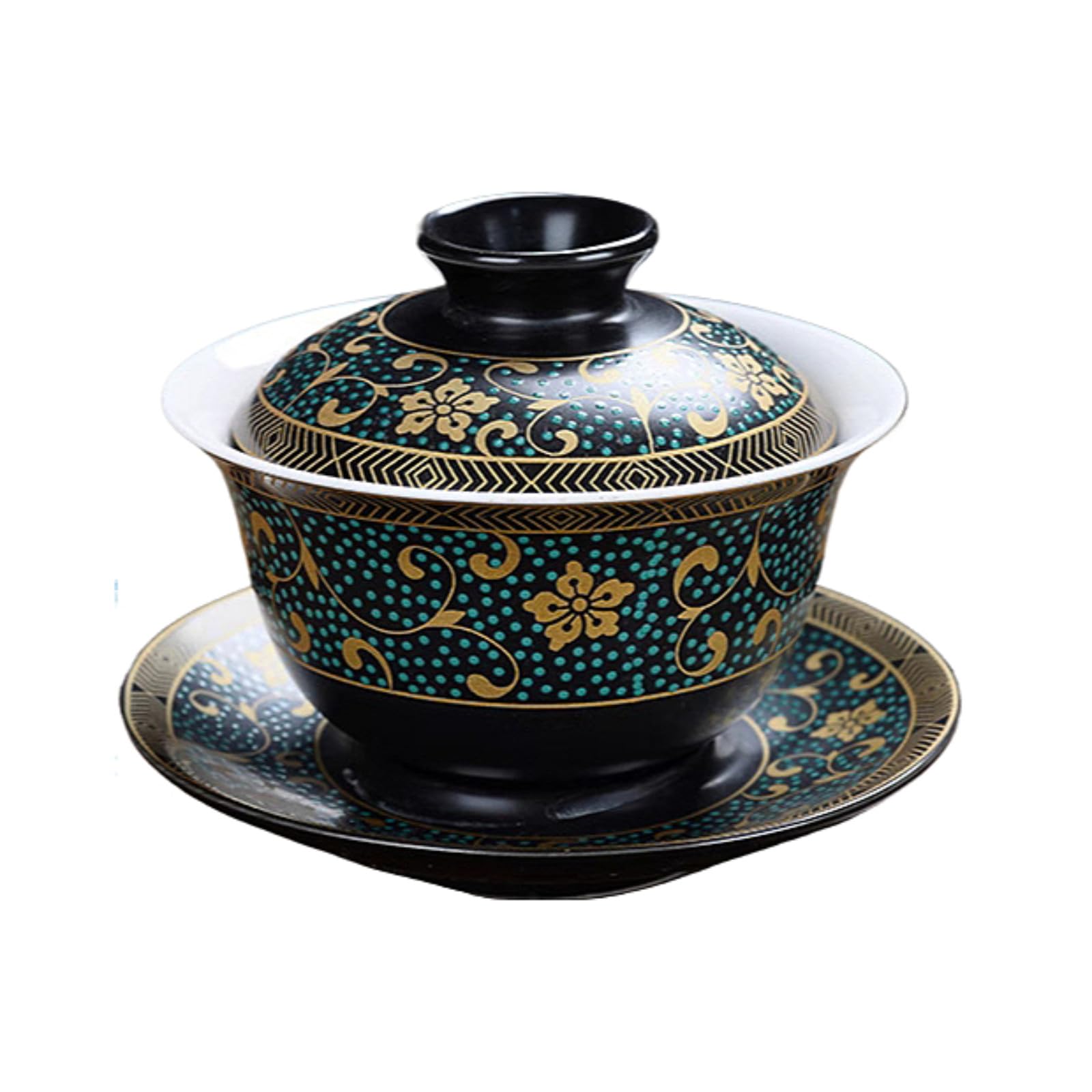 Gaiwan en céramique fait main : l'élégance du thé Kung Fu traditionnel vintage