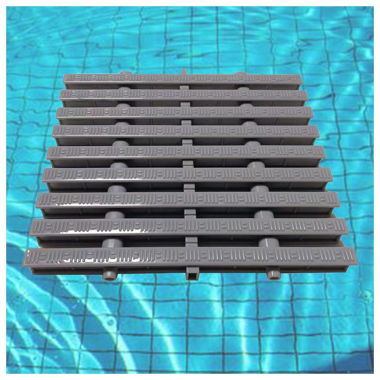 GJMSSMY Outdoor Pool Grille Drainage Channel - 2 PCS (20x100CM) for Swimming Pools, Decks, Bathrooms & Kitchens - Durable Splicing Design, Effective Water Management