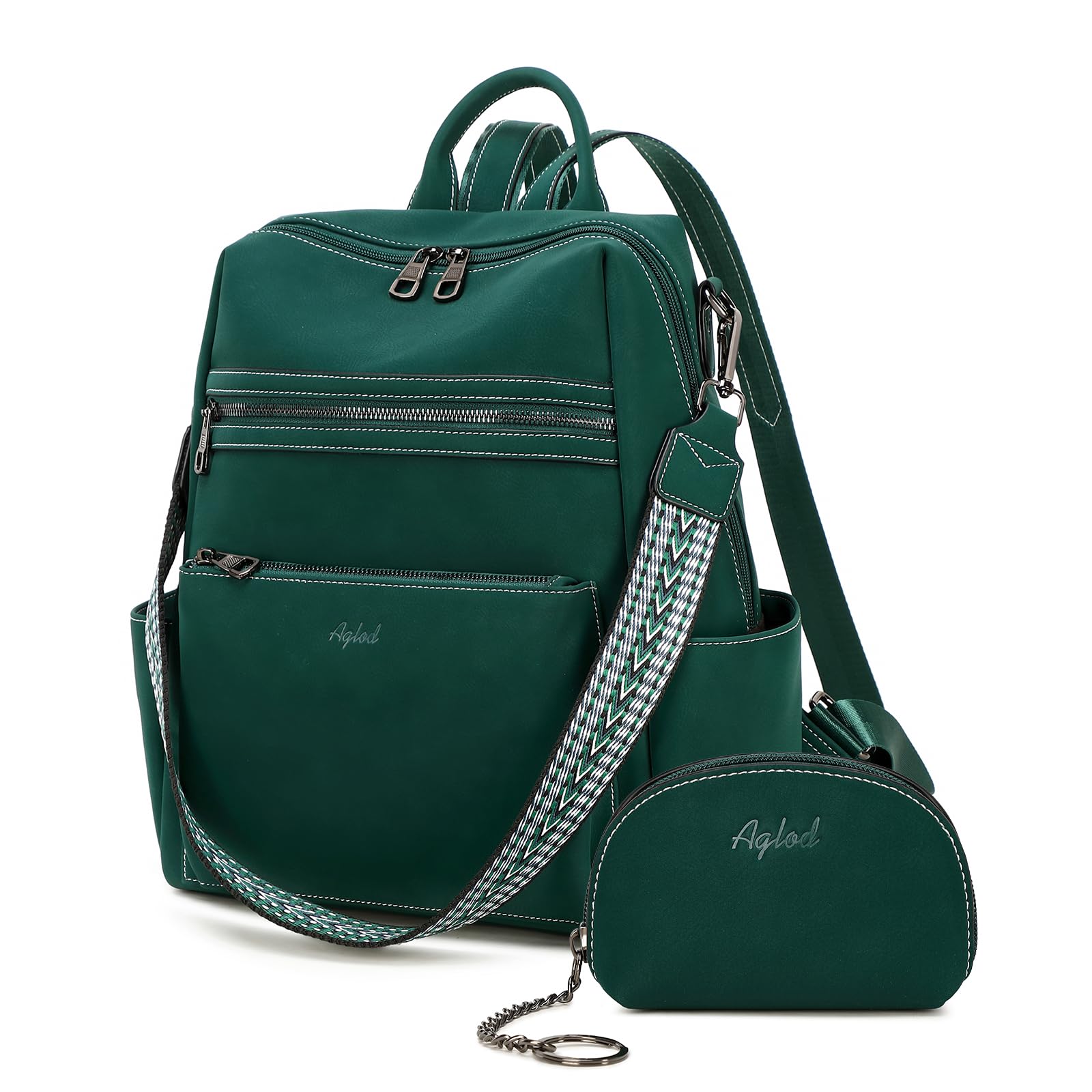 AGLOD Leather Backpack Purse for Women Designer Ladies Shoulder Bag Fashion Faux Work Travel Handbags