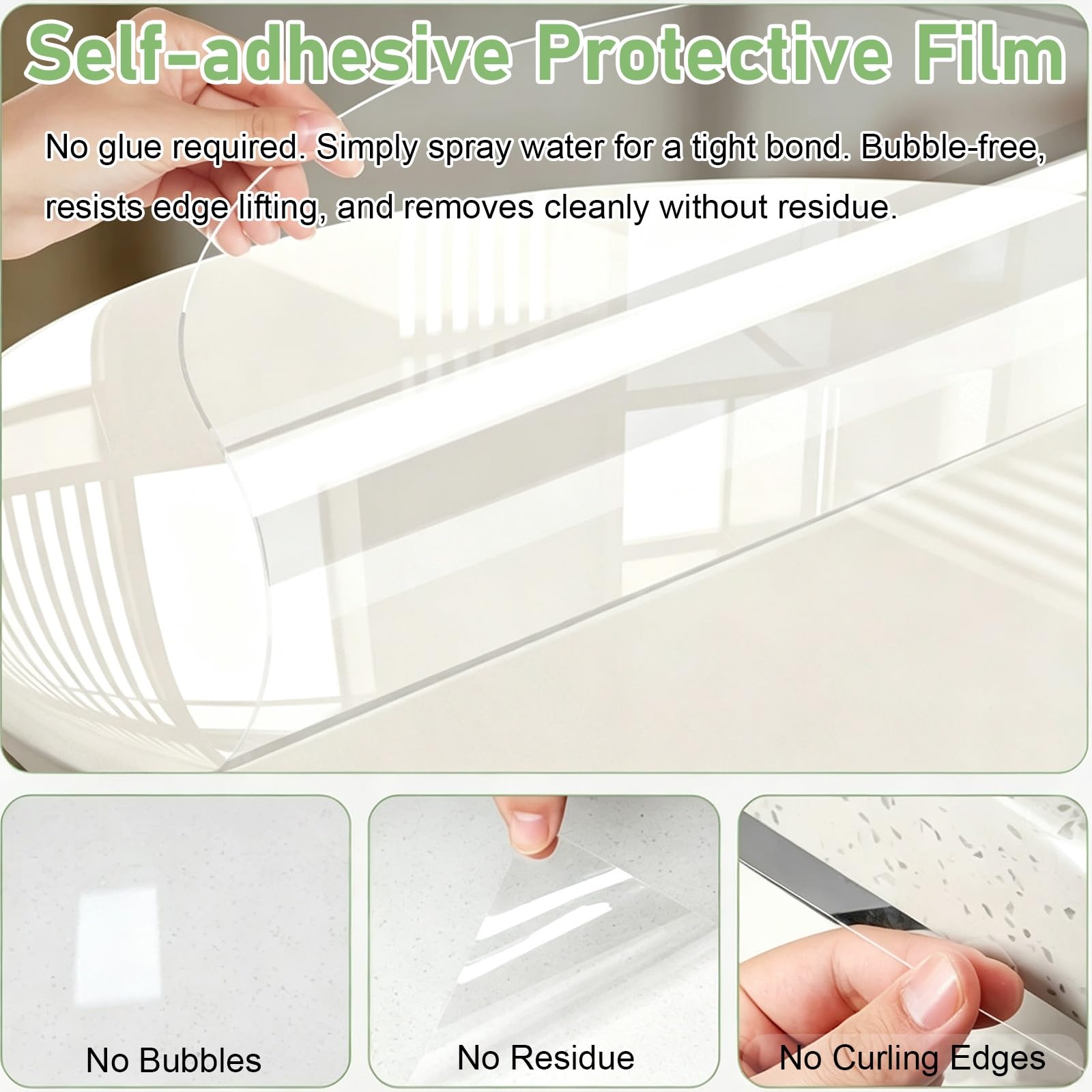 PelíCula Autoadhesiva Transparente Papel Adhesivo Transparente Personalizable | LáMinas Protectoras Transparentes Para Mesas Redondas (51, 76, 102, 127, 152, 160 Cm)(54inch/137cm)