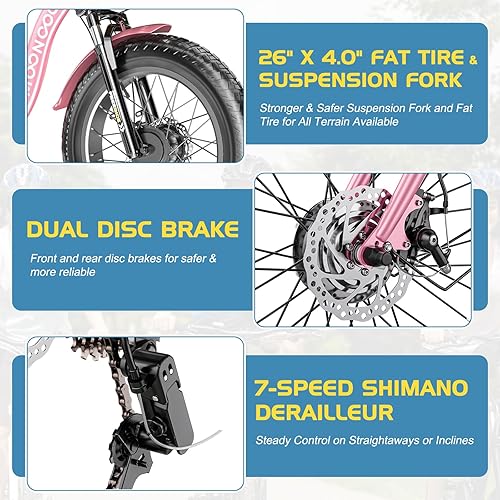 Vista 28 de NAIZEA Electric Tricycle Adult Electric Bicycles,Electric Trike,3 Wheel Electric Bike Ebike E Bicycle with Removable Battery, Motorized Trike with