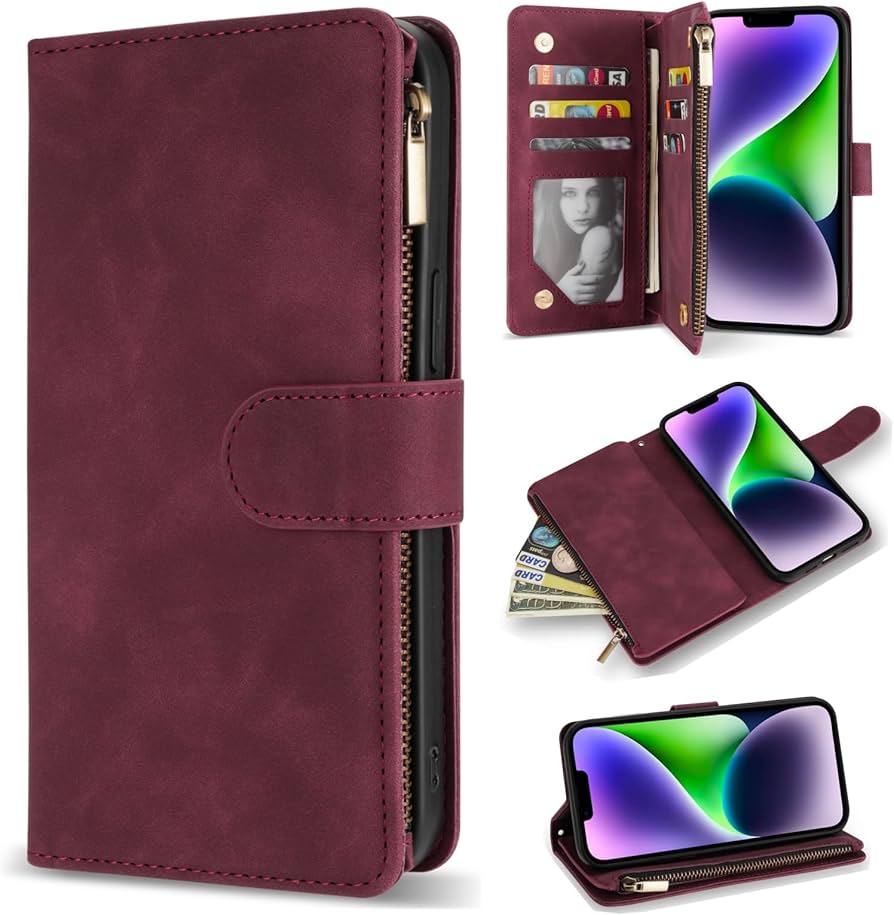 Amazon.com: ZZXX for iPhone 14 Plus Case Wallet with [RFID