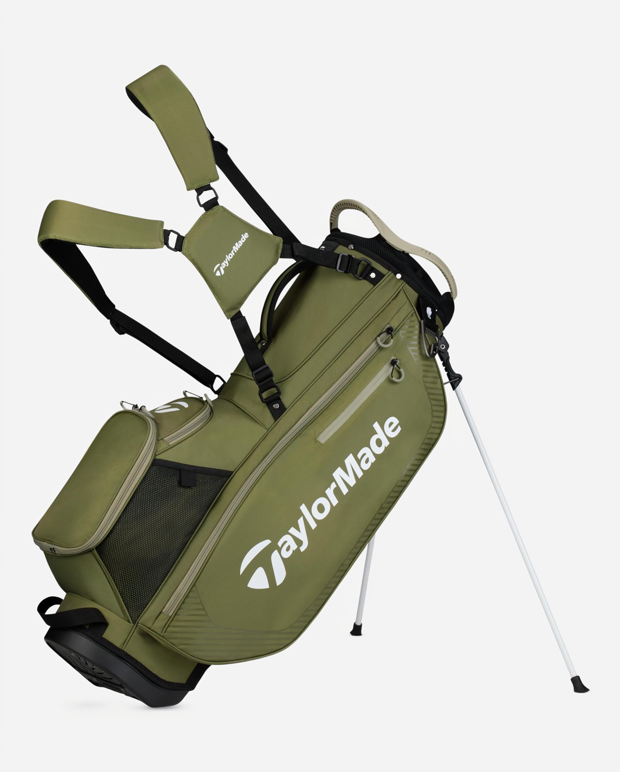 TaylorMade スタンドキャディバッグ おまけフード、カバー付き Amazon | TaylorMade ゴルフプロスタンドバッグ グリーン | TaylorMade