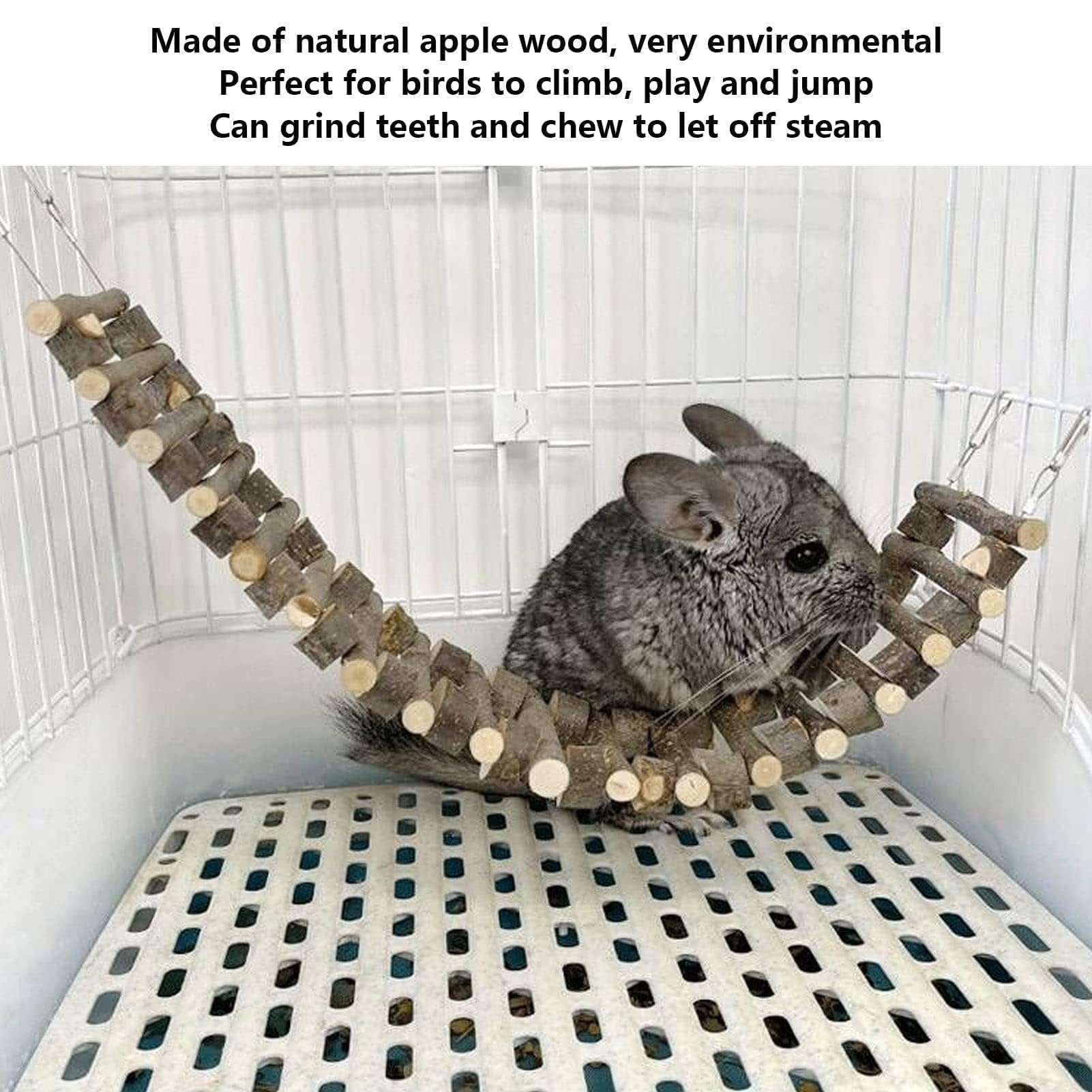 Échelle d'escalade pour petits animaux, produits pour animaux domestiques, échelle d'escalade pour cage pour perroquet (70 cm)