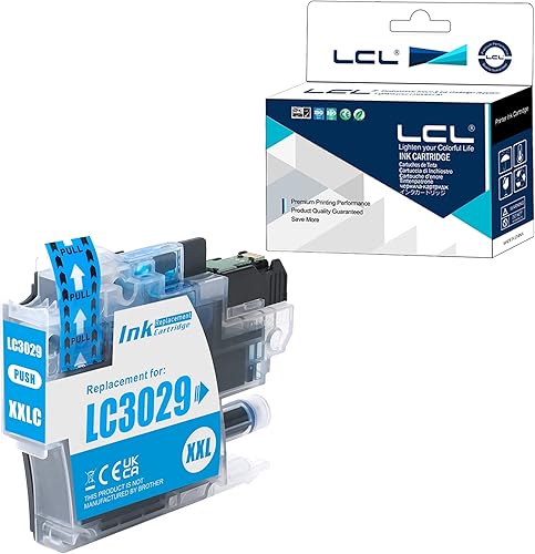 LCL Cartucho de tinta de repuesto compatible para Brother LC3029 XXL LC3029C de alto rendimiento MFC-J5830DW J5830DWXL J5930DW J6535DW J6535DWXL