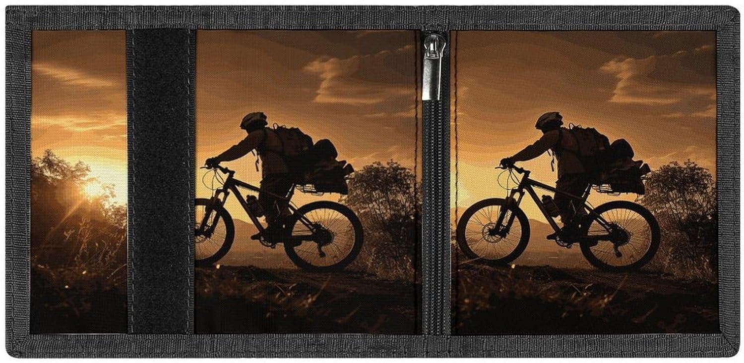 Mountain Bike Trifold Wallet with Cash Pocket & Card Holder image 4