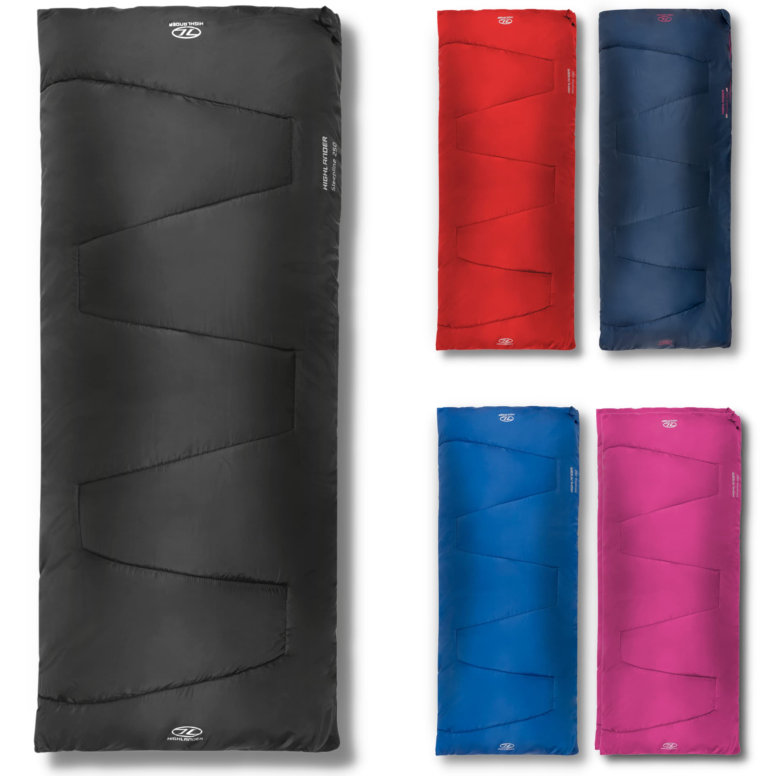 Highlander Sleepline 250, duvet 2 saisons isolant et compact pour camping