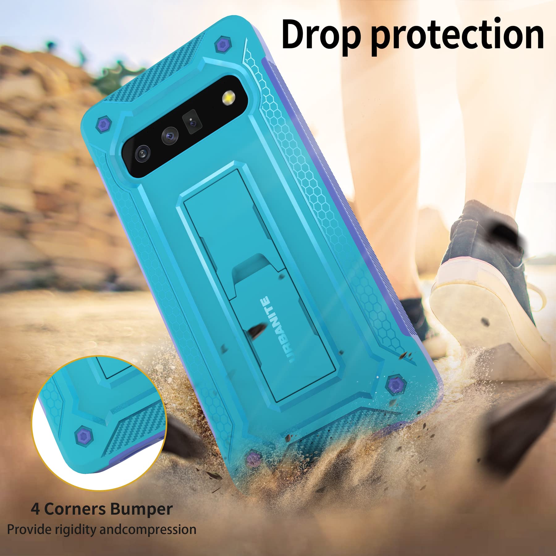 JayModCase Cover per Google Pixel 6 Pro,Flip Custodia in Pelle PU con Kickstand Porta Carte Magnetica Chiusa Custodia per Google 6 Pro (Blu