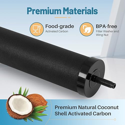 Miniatura 2 de ICEPURE Filtro de agua de repuesto para elementos de purificación Berkey® BB9-2 Negro, sistema de filtro de agua alimentado por gravedad Berkey®,