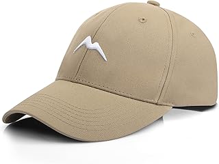 Momoshe Men's Summer Women's 100% Cotton Cap Adjustable Breathable One Size Baseball Mountain Peaks Embroidery Sport