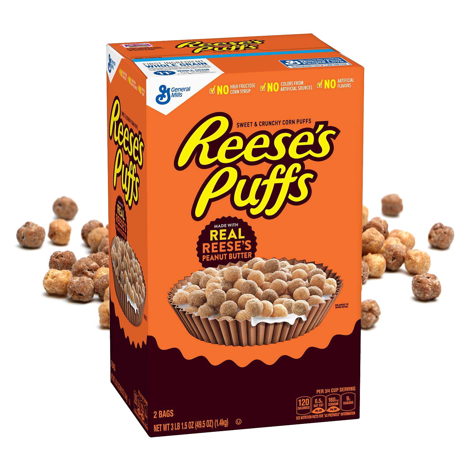REESES PUFFS® General Mills - Cereal (1,40 kg Karton)