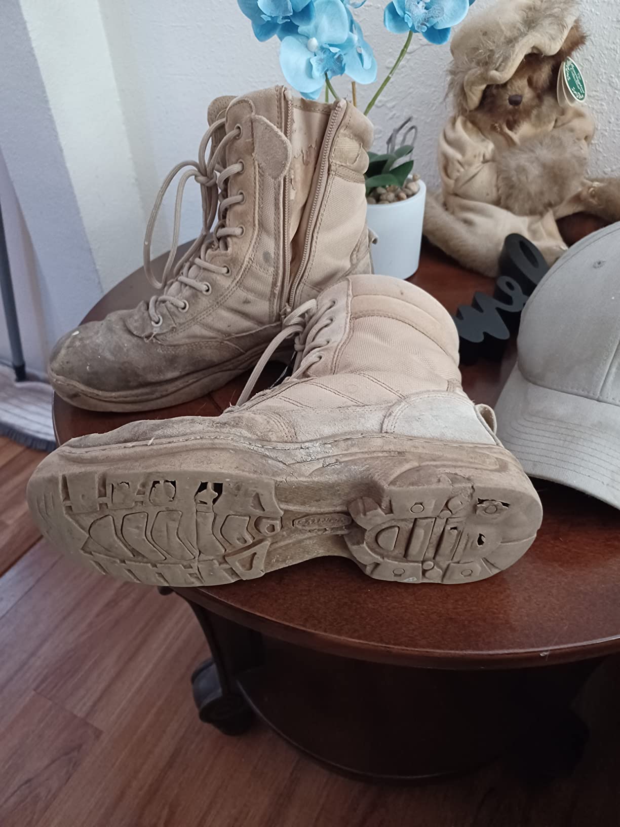 11/mo Finance NORTIV 8 Men's Military Tactical Work Boots Side