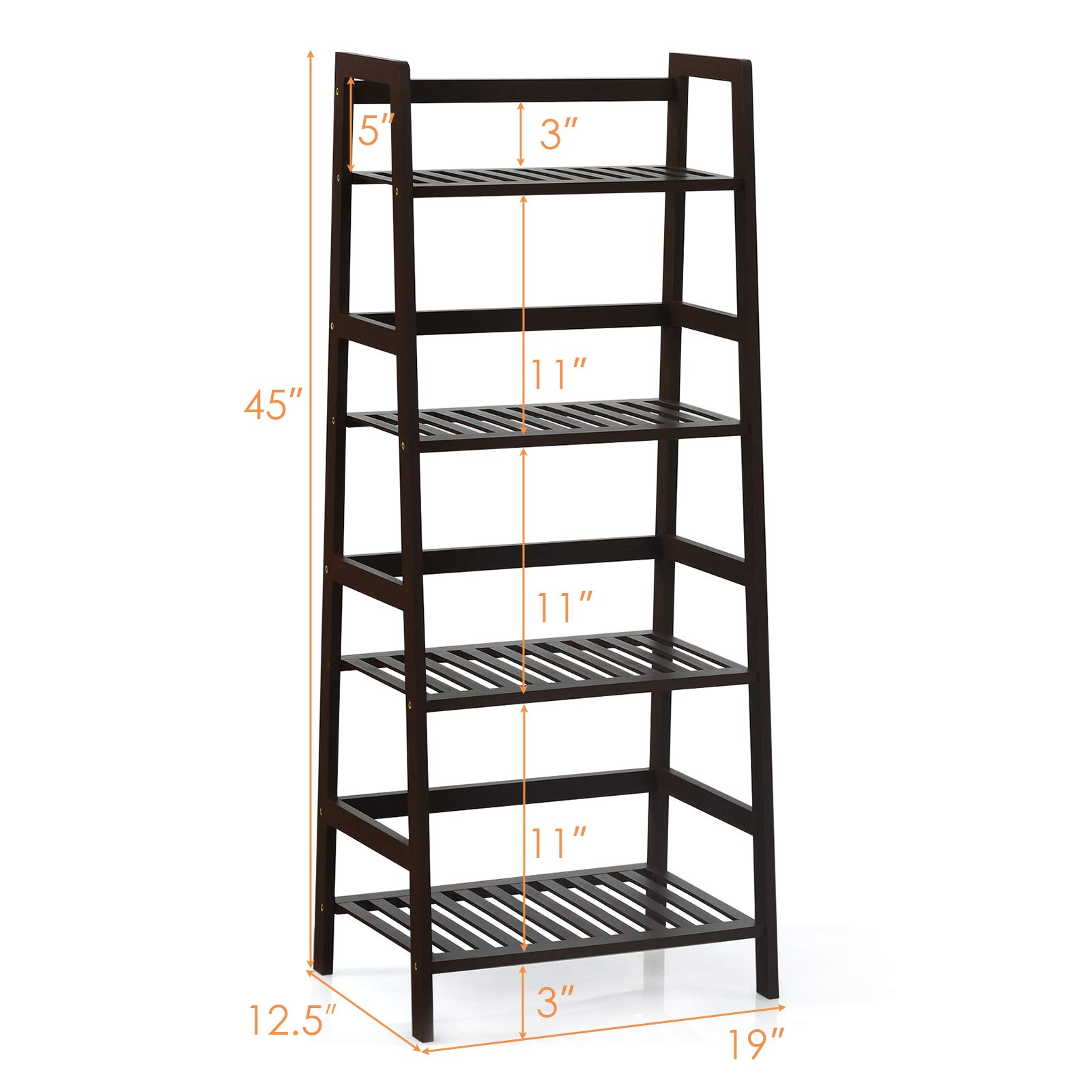 Amazon.com: Giantex 4-Tier Ladder Shelf, Multifunctional Ladder