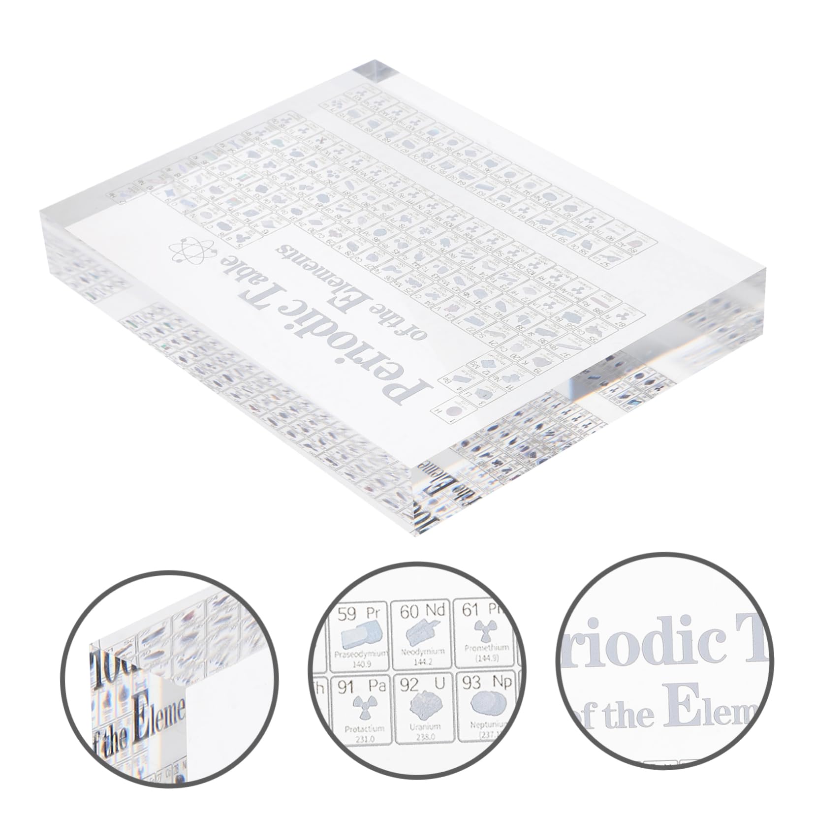 OSALADI Acryl Periodensystem der Elemente Tischdeko für Büro und Bibliothek