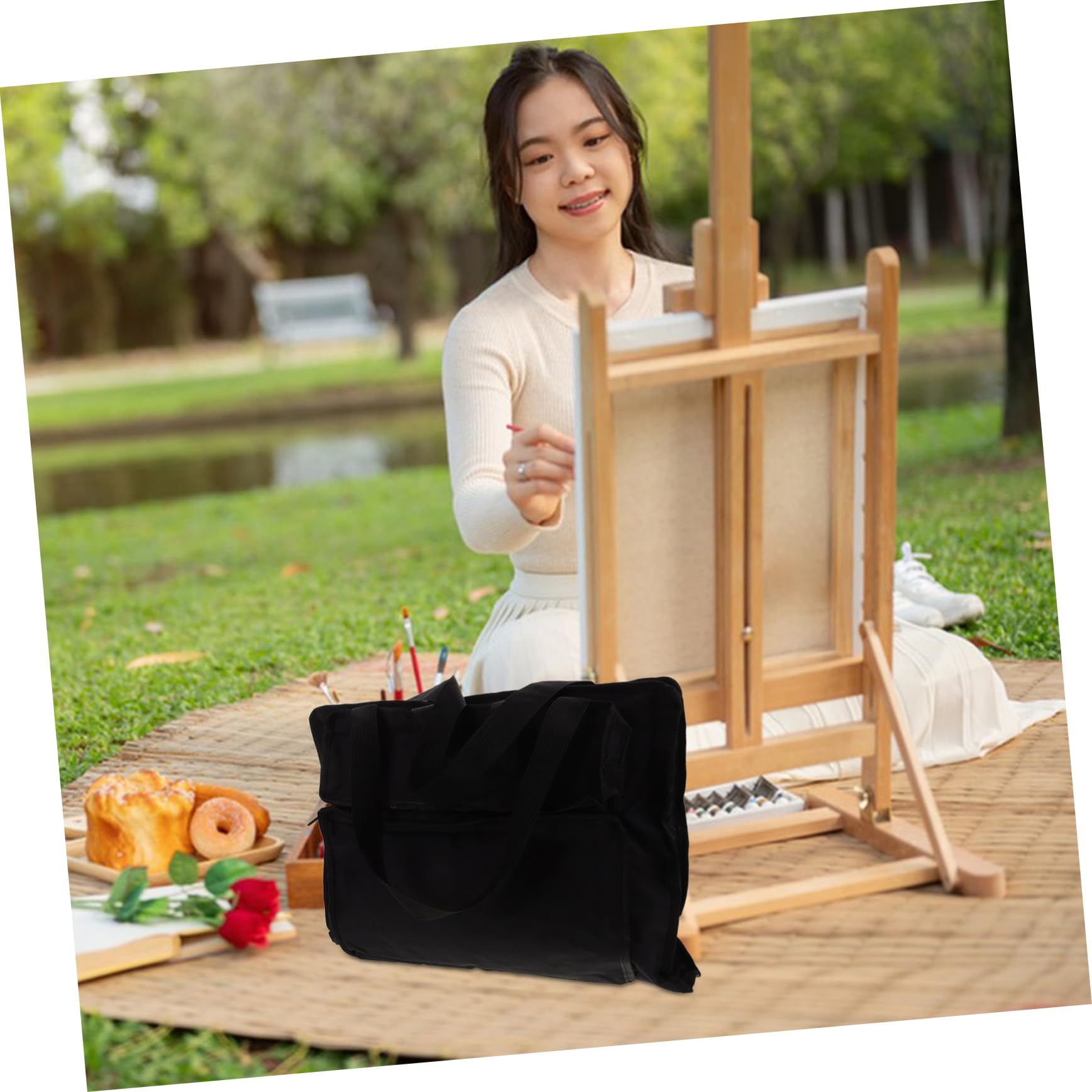 Angoily Painting Board Bag Organizer Large Capacity Art Portfolio Case and Art Supply Bag