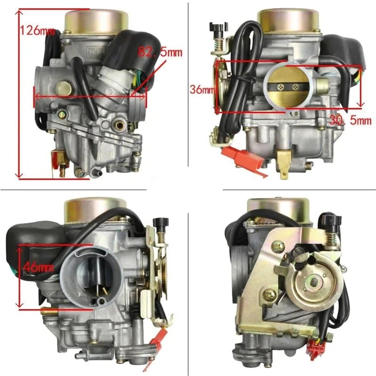 Carburatori moto Per SUZUKI AN 250 BURGMAN Skywave Burgman Linhai Aeolus VOG 260 300 TANK 260 YP250 260 Carburatore Da 30 Mm
