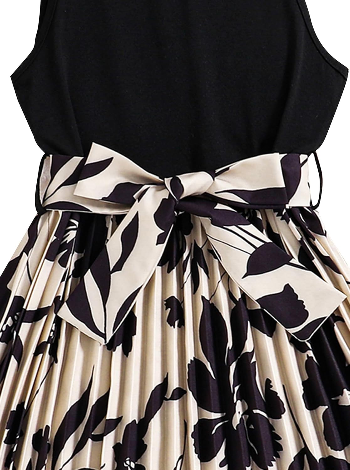 Girls' Summer Dresses Cute Puff Sleeve Solid Color Casual A Line Party Dress - Image 2