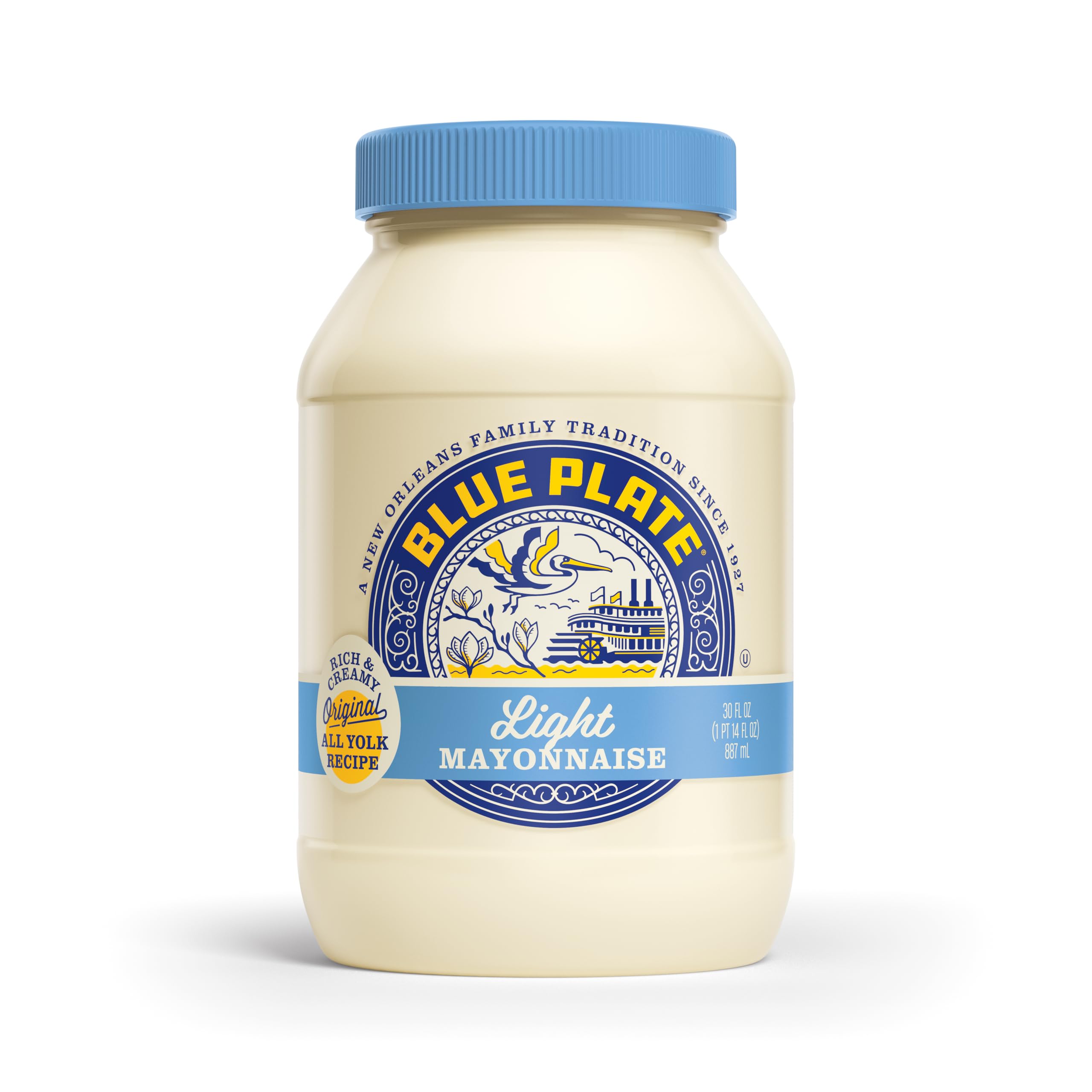 Blue Plate Light Mayonnaise, 30 Fl Oz Jar (Pack of 1)