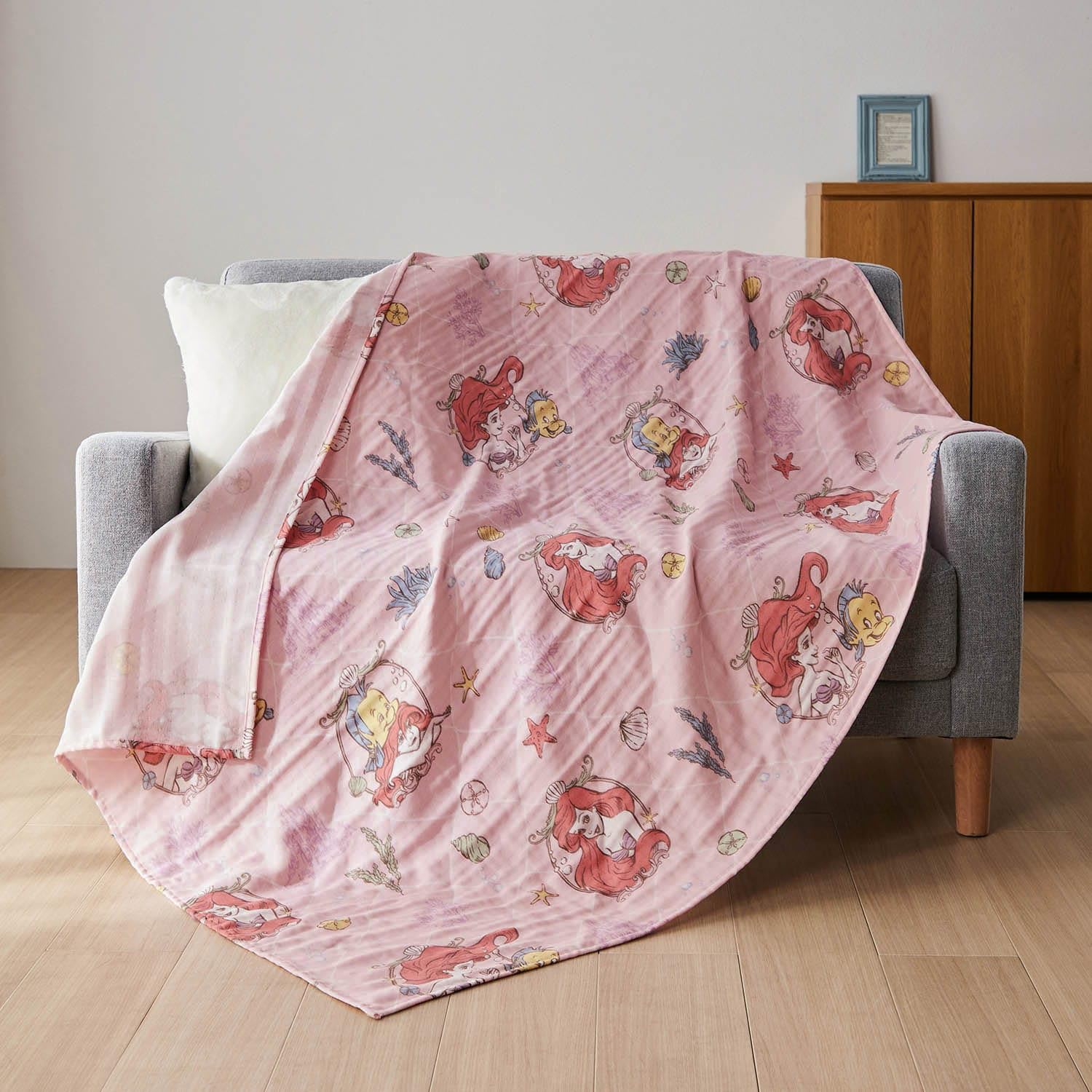 Amazon.co.jp: [ベルメゾン] ディズニー ガーゼケット 綿 4重ガーゼ