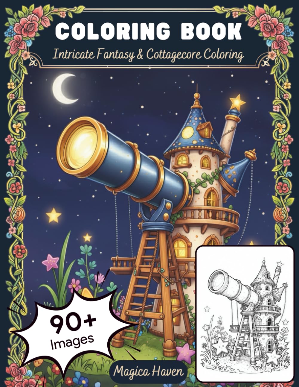 Whimsical Fairy Gardens & Houses: A Magical Journey through Fantasy Landscapes and Tiny Homes: An Intricate Coloring Book for Teens and Adults ... Forest Scenes (Whimsical Fairy Houses)