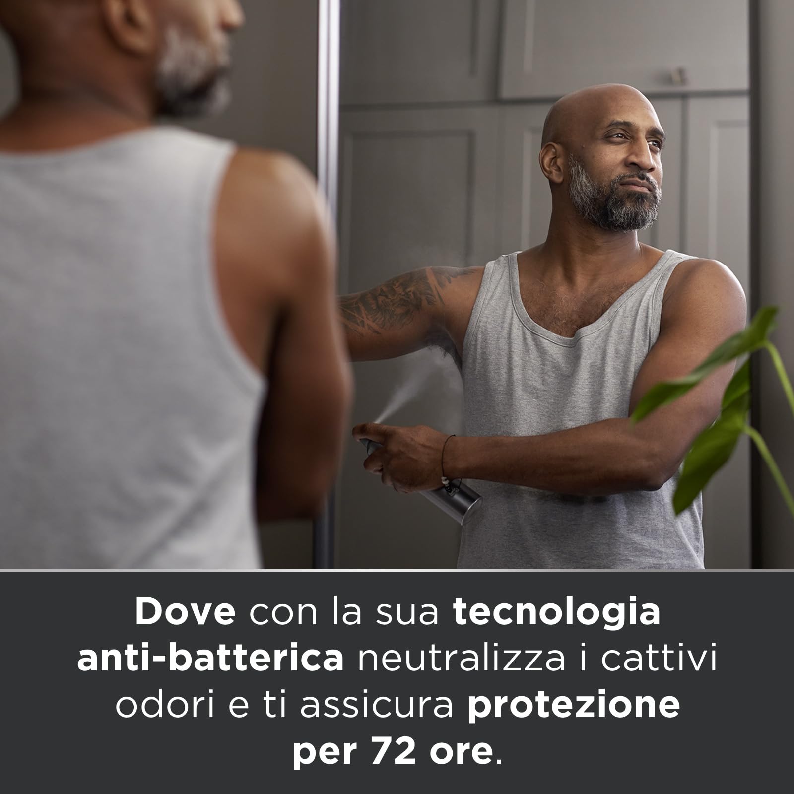 Dove Deodorante Dove Men + Care Cool Fresh Spray Advanced Care, Deodorante Uomo, con 1/4 Crema Idratante, Formula Idratante e Delicata sulla Pelle, Protezione Fino a 72 Ore, 6 Pezzi da 200 ml