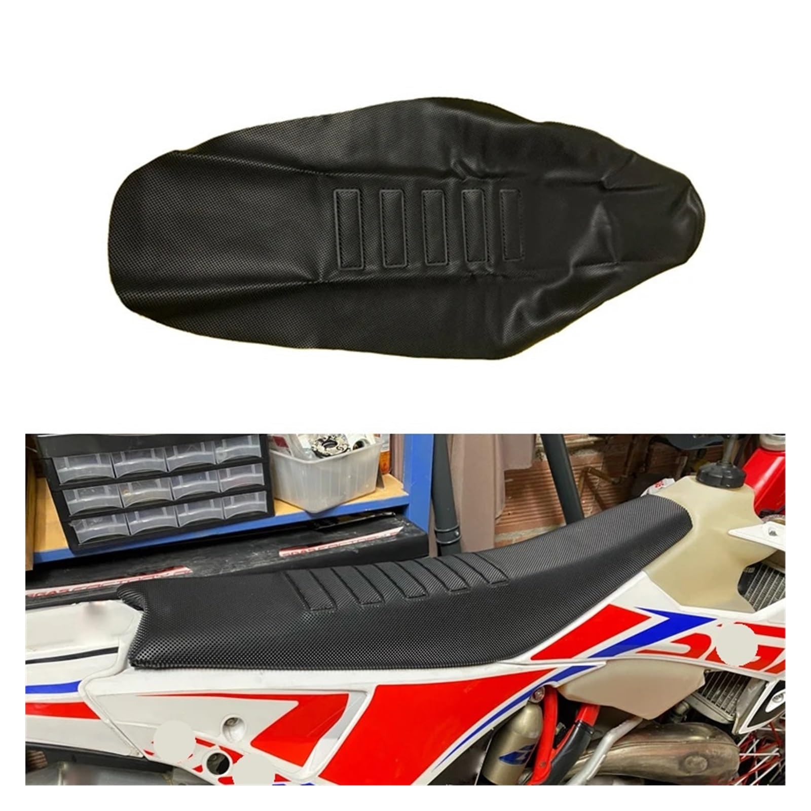 Fodera Sella Moto Set Di Cuscini Per Moto, Antiscivolo, Morbidi Coprisedili Per KXF CRF YZF TC FC SX SXF EXC 125 250 300 350