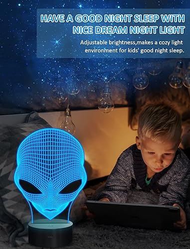 Miniatura 8 de Dinosaur 3d luz nocturna lámpara de proyección LED lámpara para cuarto de bebé luz nocturna para habitación de niños decoración para el hogar