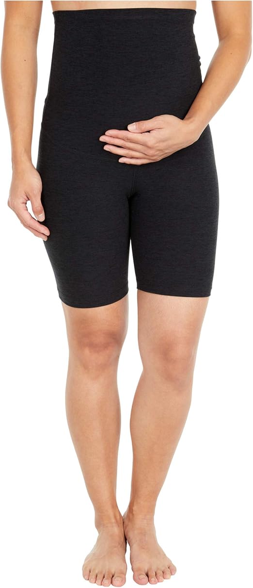 Beyond Yoga Maternity Spacedye Empire Waisted Biker Shorts