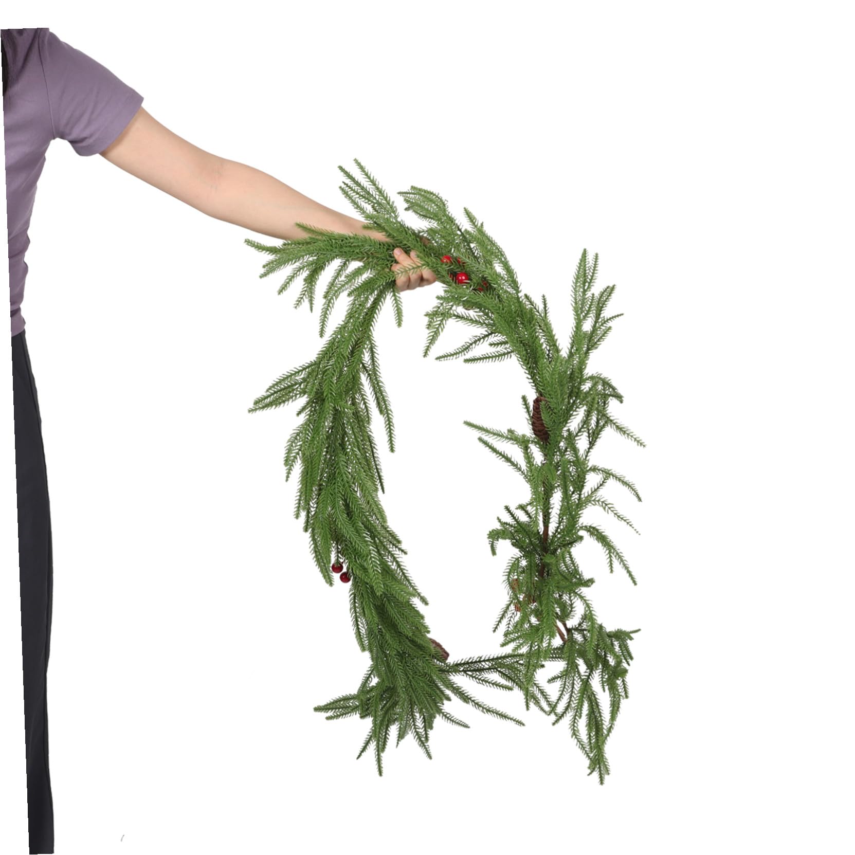 Anneome Simulierte Weihnachtsgirlanden Zum Aufhängen An Der Tür Weihnachtstischgirlanden Hochzeitstisch Mittelstück Hochzeitsgirlanden Für Den Innenbereich Fühlen Sich Echt An