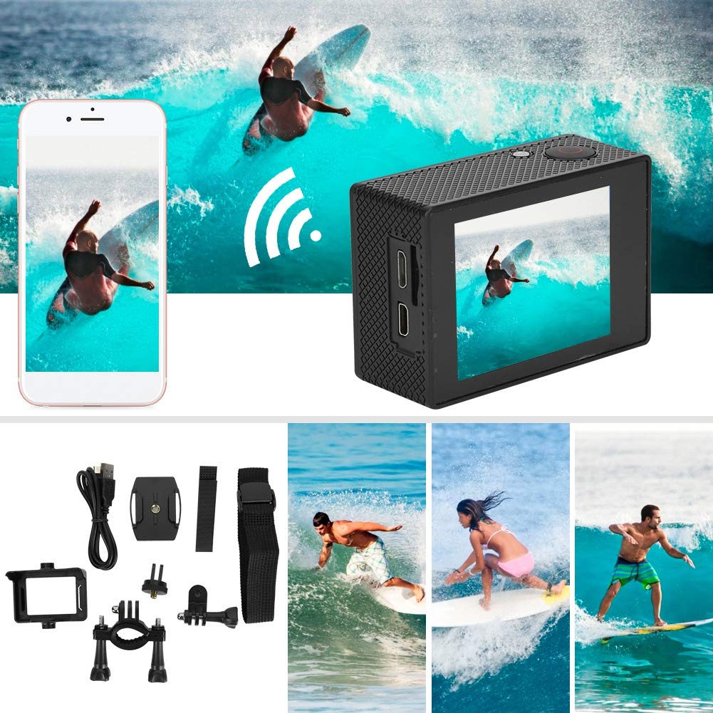 Amazon | スポーツアクションカメラ 4K HDカメラレコーダー 水中30M