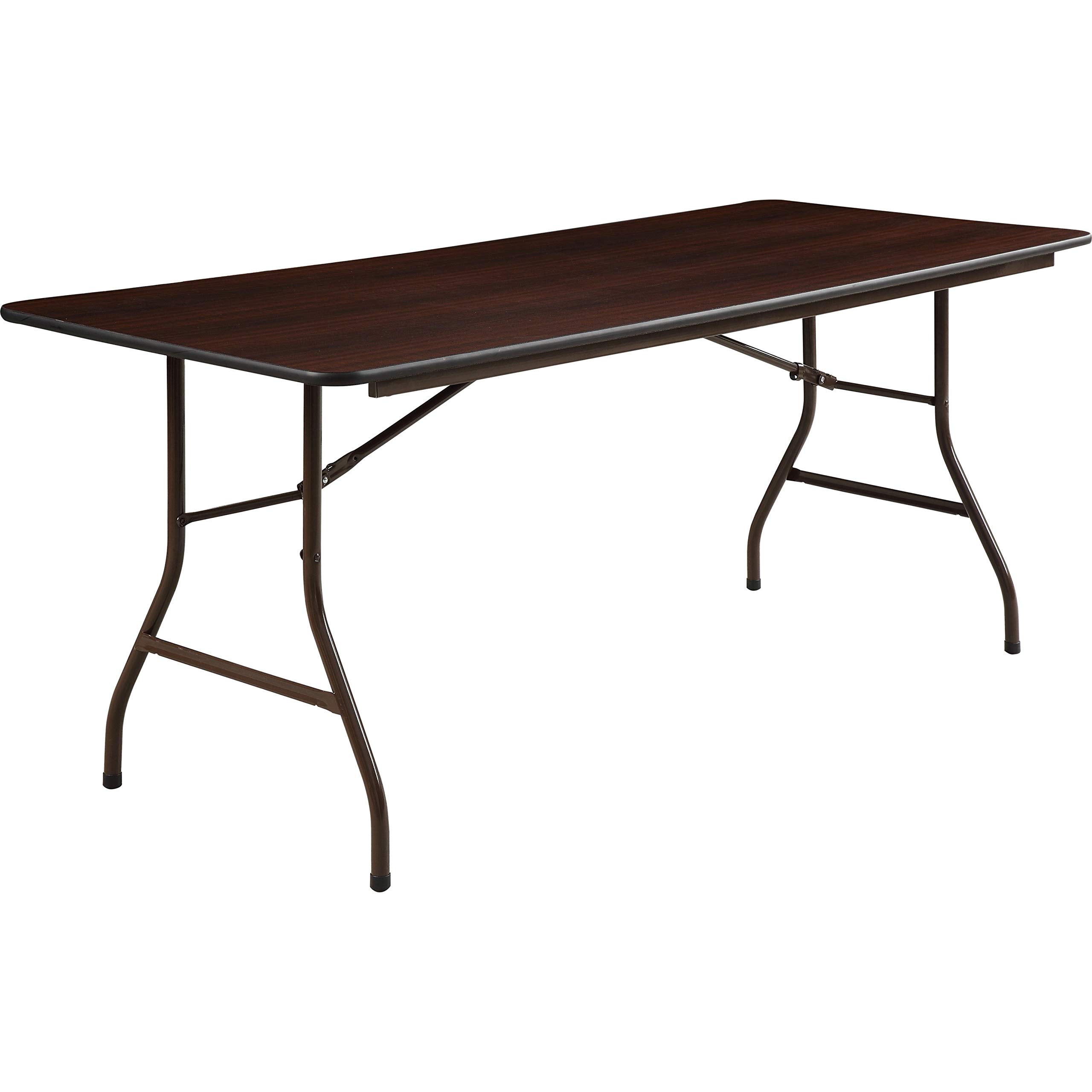 Amazon.com: Lorell Folding Table, 72 by 30 by 29-Inch, Mahogany