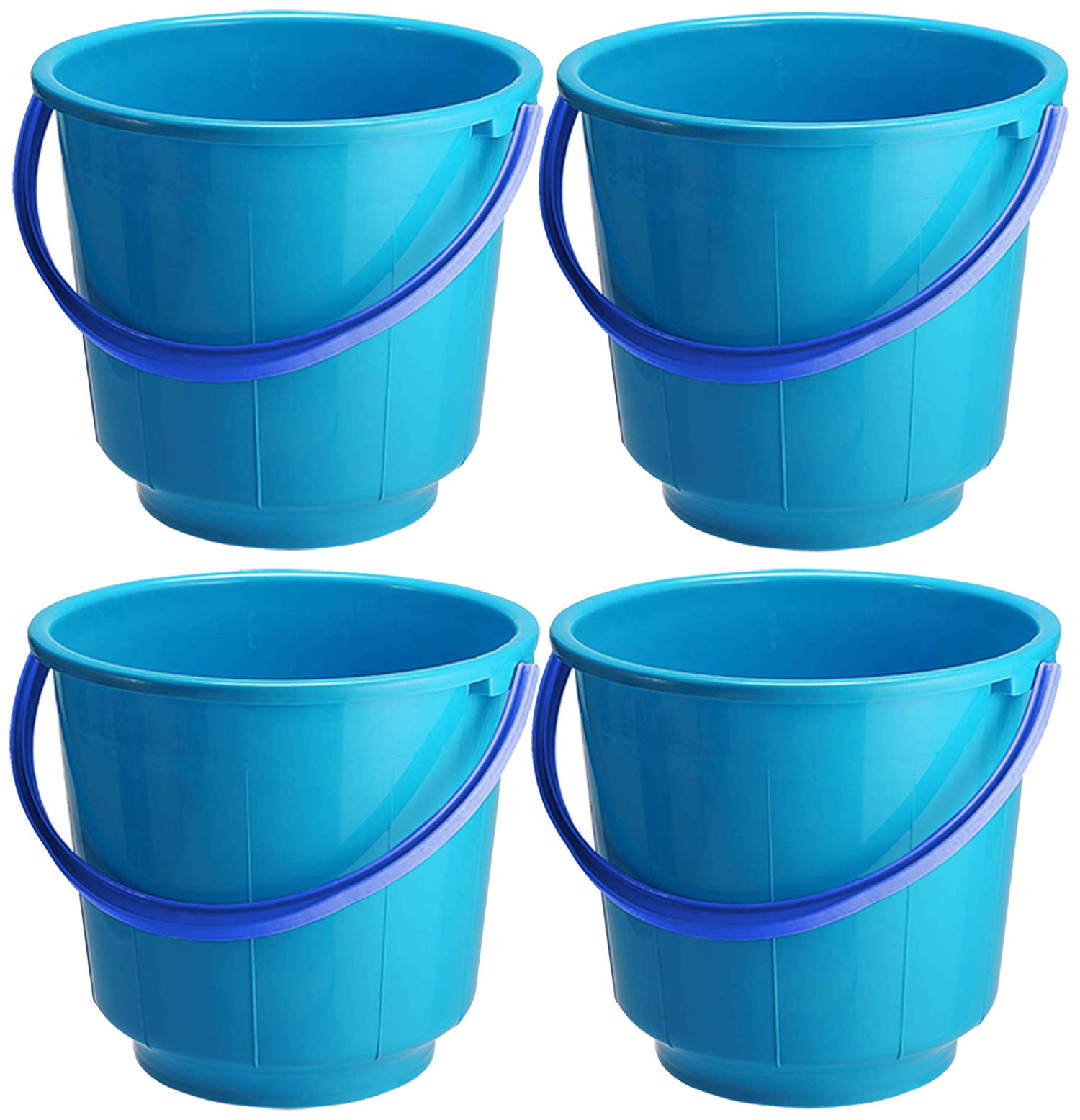 Kuber Industries 4 Pieces Unbreakable Strong Plastic Bathroom Bucket 13 LTR (Blue) -CTKTC037910 (B08491GPNJ) Amazon Price History, Amazon Price Tracker