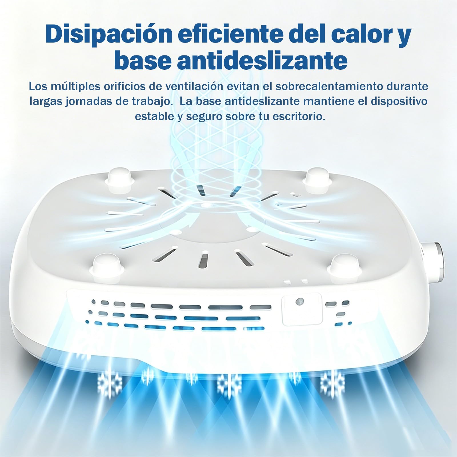 85819 Extractor de Polvo para Uñas Profesional,12,6" Mesa Manicura (Blanco)