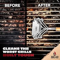 Vista 3 de BBQ-AID Cepillo de parrilla para parrilla al aire libre sin cerdas, cepillo de barbacoa de 18 pulgadas para kit de limpieza de parrilla, cepillo