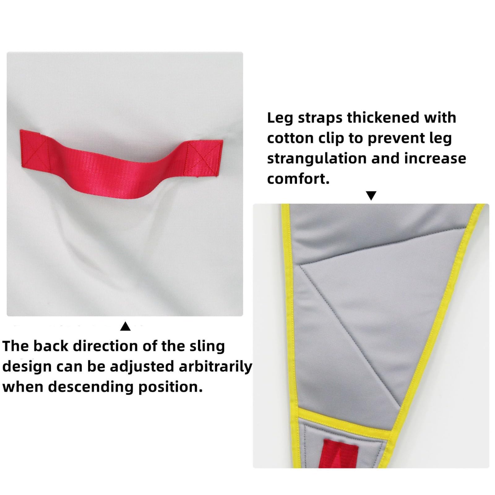 Arnés Elevación Paciente Cuerpo Completo, Grúa de Paciente, Eslinga De Elevación,para Posicionamiento Y Elevación De La Cama,Enfermería, Fácil de Usar Large