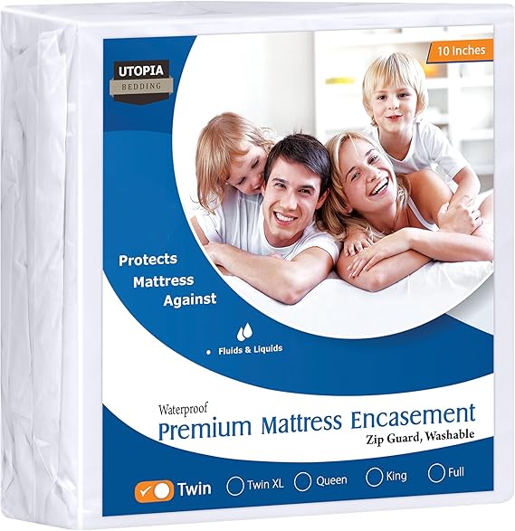 Utopia Bedding Premium Zippered Mattress Encasement