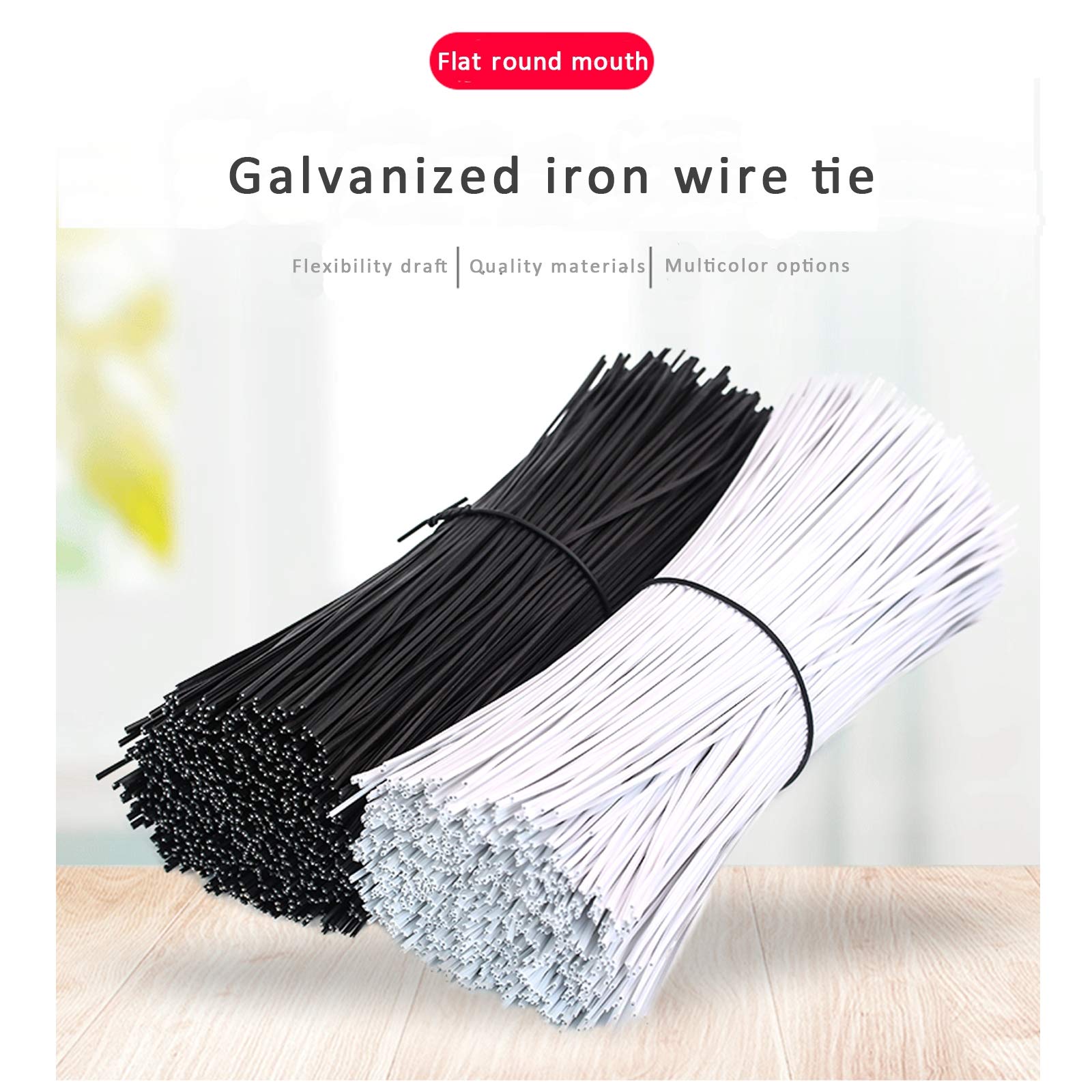 Fascette A Filo Nero Bianco Fascette A Filo Rivestite In Plastica - Foto 6