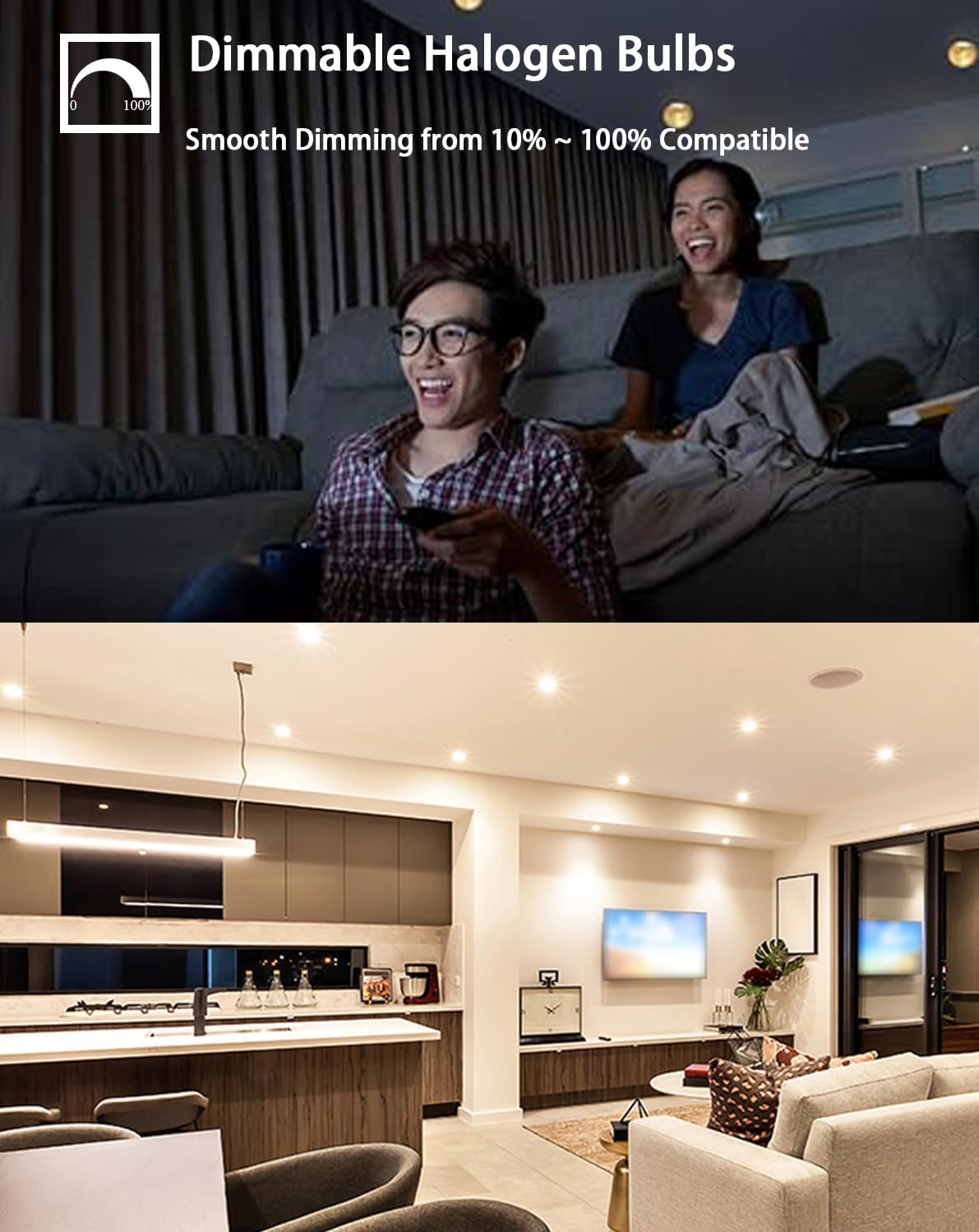 Par30 75W Short Neck Halogen Flood Light Bulbs, E26 Medium Base, 2700K Warm Lighting, 120V, Long Lasting Life High Output Reflector Flood Lights 6PCS