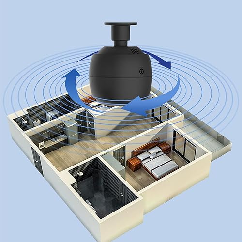 Miniatura 7 de Difusor de aceite esencial montado en el techo, máquina de aire con aroma WiFi con función, funcionamiento silencioso para oficina en casa (enchufe