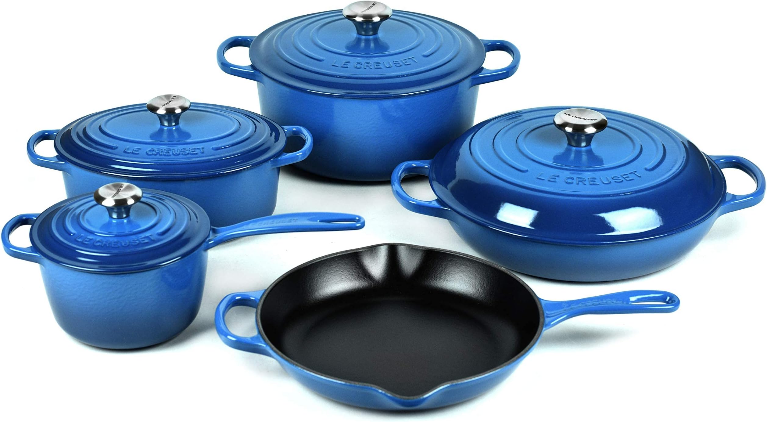 Le Creuset Signature Cast Iron Cookware Set 9 Piece