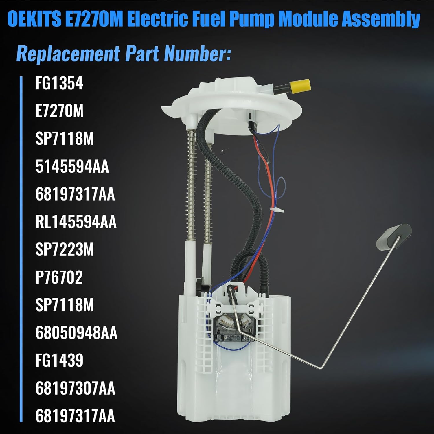 E7270M FG1354 Fuel Pump Assembly 5.7 for Dodge 2011-2017 Ram 1500 5.7L V8, 2011-2012 Ram 1500 3.7L V6
