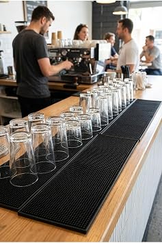 Bar Mat 60x15 –%100 Silikon Kaymaz Sıvı Tutucu – Bardak/Kafe/Bar