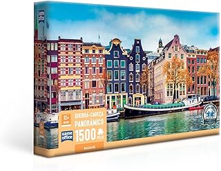 Amsterdã - Quebra-cabeça - 1500 peças panorâmico - Toyster Brinquedos