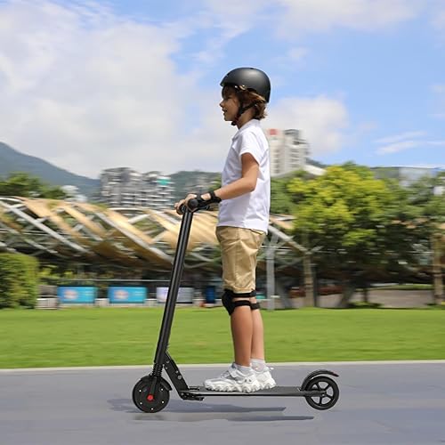 Miniatura 97 de Caroma Patinete eléctrico para niños de 6 a 14 años, motor de 250 W/180 W/150 W y 15 mph, tiempo de conducción de 85 minutos, altura y velocidad