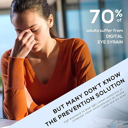 Miniatura 5 de DUCO Lentes de luz azul para hombres y mujeres, anteojos de bloqueo de rayos azules, anteojos de computadora para juegos, anteojos de lectura